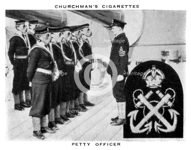 Petty Officer, 1937.Artist: WA & AC Churchman