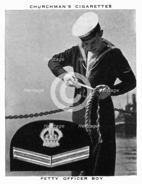 Petty Officer Boy, 1937. Artist: WA & AC Churchman