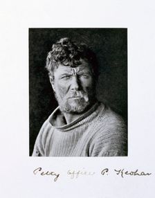 Petty Officer Patrick Keohane, a member of Captain Scott's Antarctic expedition, 1910-1913. Creator: Herbert Ponting