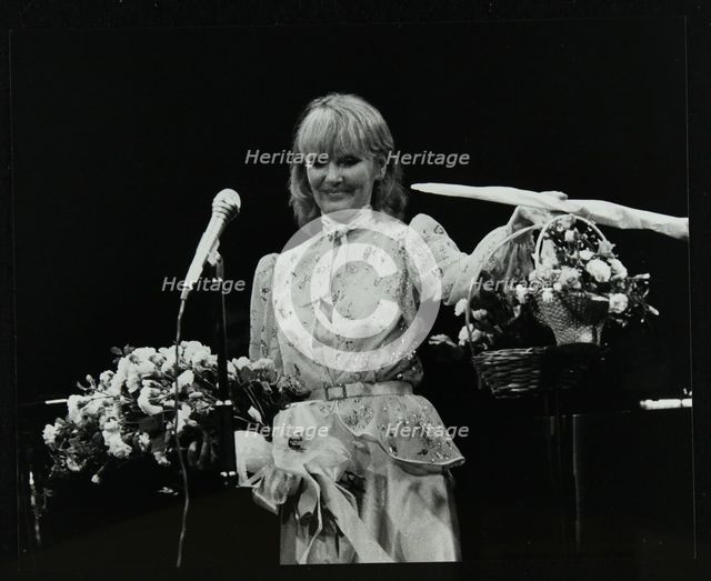 Petula Clark after a concert at the Forum Theatre, Hatfield, Hertfordsire, 1984. Artist: Denis Williams
