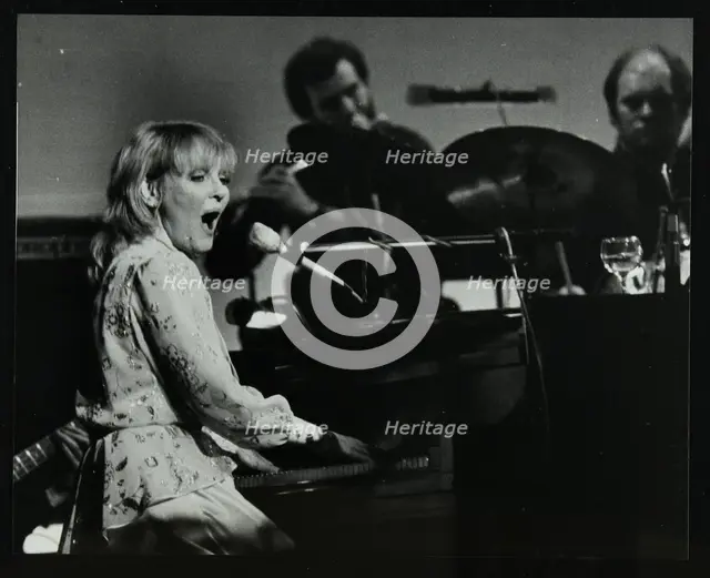 Petula Clark in concert at the Forum Theatre, Hatfield, Hertfordshire, 28 January 1984. Creator: Denis Williams.