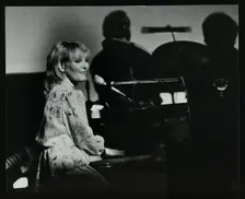 Petula Clark in concert at the Forum Theatre, Hatfield, Hertfordshire, 28 January 1984. Creator: Denis Williams