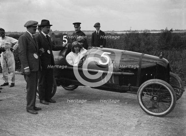 Peugeot of Percy Topping at the JCC 200 Mile Race, Brooklands, Surrey, 1921. Artist: Bill Brunell.