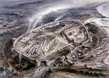 Pevensey Castle, c3rd century, (c1960s) Artist: Alan Ernest Sorrell