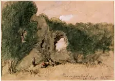 Pevensey Castle, East Sussex, 1865. Artist: Sir John Gilbert