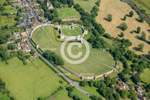 Pevensey Castle, Pevensey, East Sussex, 2024. Creator: Damian Grady.