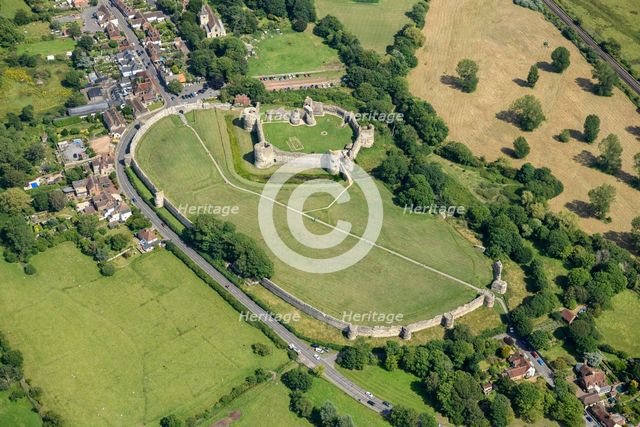 Pevensey Castle, Pevensey, East Sussex, 2024. Creator: Damian Grady.