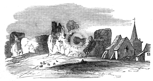 Pevensey Castle, Sussex, 1872. Creator: Unknown.
