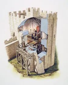 Peveril Castle, 12th century, (c1990-2010) Artist: Peter Urmston
