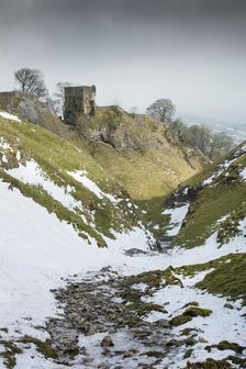 Peveril Castle, Castleton, Derbyshire, 2018. Creator: Alun Bull