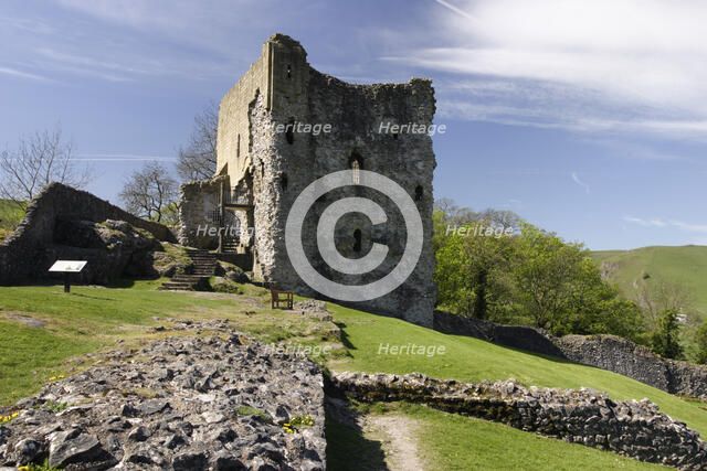 Peveril Castle, Castleton, Derbyshire. 