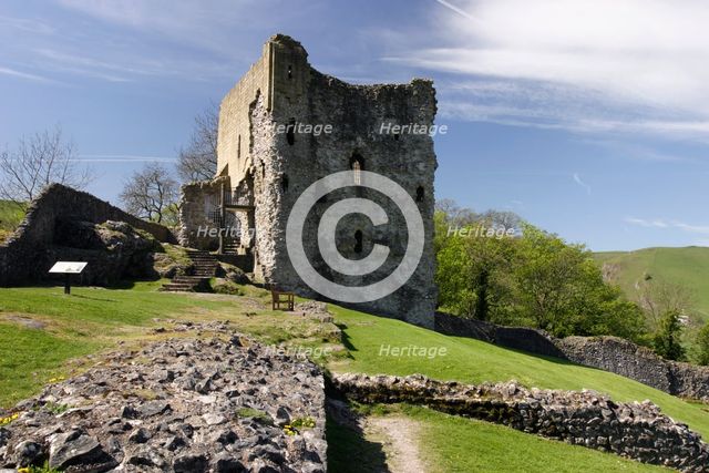 Peveril Castle, Castleton, Derbyshire.  Creator: Peter Thompson.