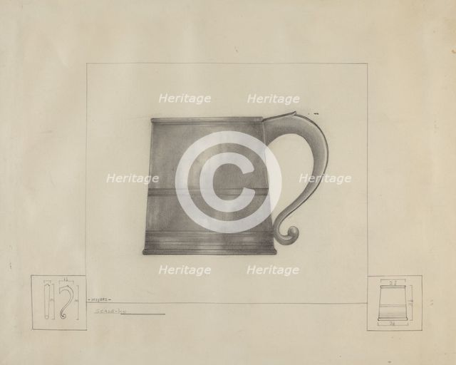 Pewter Mug, 1935/1942. Creator: Henry Meyers.