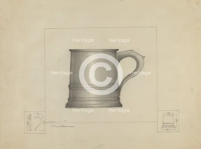 Pewter Mug, 1935/1942. Creator: Henry Meyers.