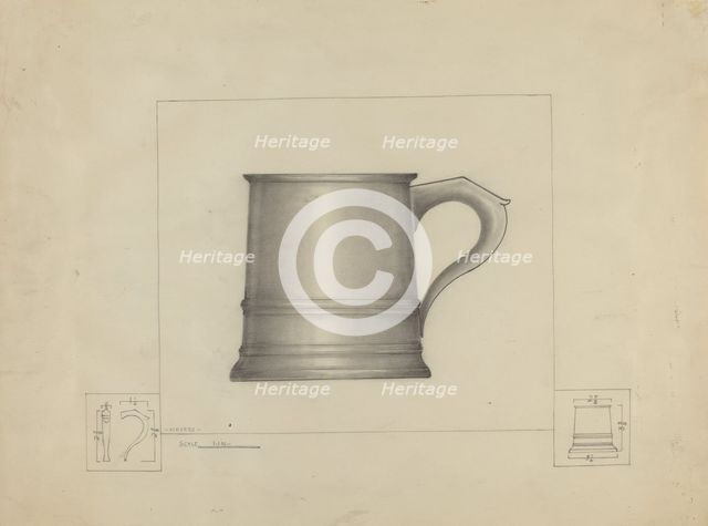 Pewter Mug, 1935/1942. Creator: Henry Meyers.