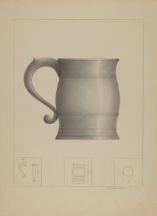 Pewter Mug, 1935/1942. Creator: Sidney Liswood