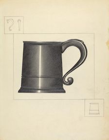 Pewter Mug, 1935/1942. Creator: Charlotte Winter