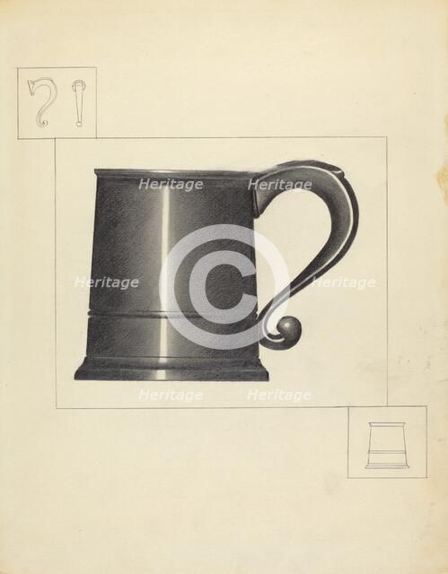 Pewter Mug, 1935/1942. Creator: Charlotte Winter.