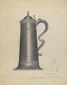 Pewter Mug, 1936. Creator: Francis Borelli