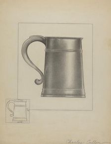 Pewter Mug, c. 1936. Creator: Charles Cullen