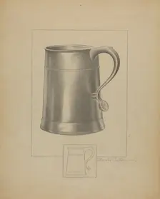 Pewter Mug, c. 1936. Creator: Charles Cullen
