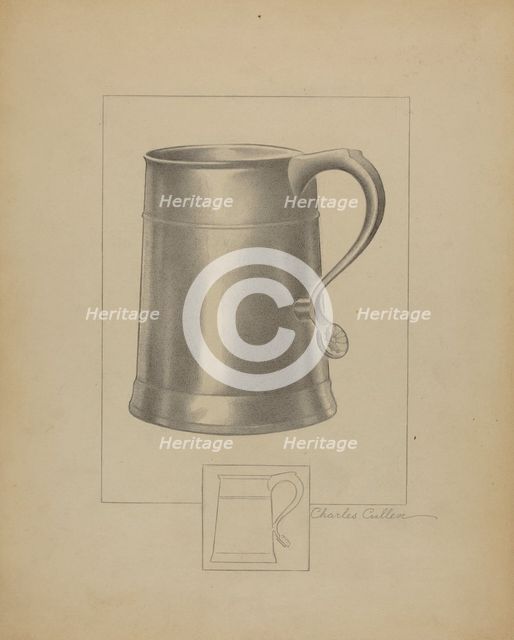 Pewter Mug, c. 1936. Creator: Charles Cullen.