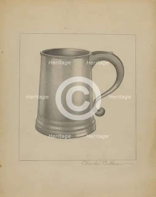 Pewter Mug, c. 1936. Creator: Charles Cullen.
