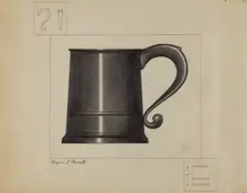 Pewter Mug, c. 1936. Creator: Eugene Barrell
