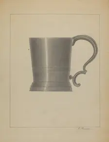 Pewter Mug, c. 1936. Creator: Filippo Porreca