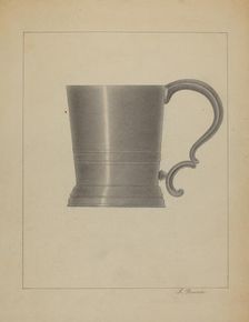 Pewter Mug, c. 1936. Creator: Filippo Porreca