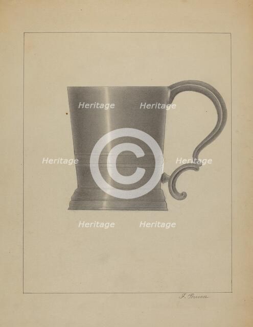 Pewter Mug, c. 1936. Creator: Filippo Porreca.