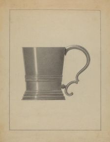 Pewter Mug, c. 1936. Creator: Filippo Porreca