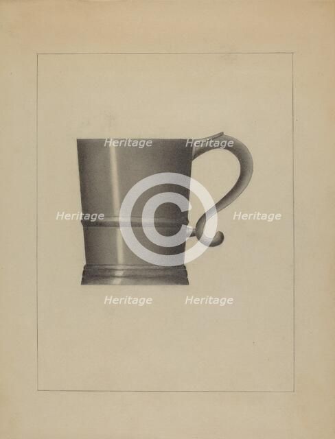 Pewter Mug, c. 1936. Creator: Gordon Sanborn.
