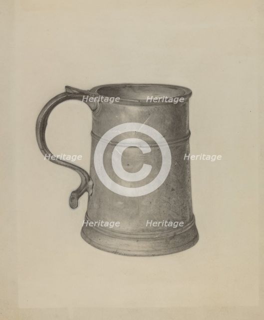 Pewter Mug, c. 1936. Creator: Harry G Aberdeen.