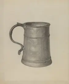 Pewter Mug, c. 1936. Creator: Harry G Aberdeen
