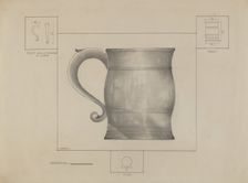Pewter Mug, c. 1936. Creator: Henry Meyers
