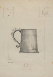 Pewter Mug, c. 1936. Creator: Henry Meyers