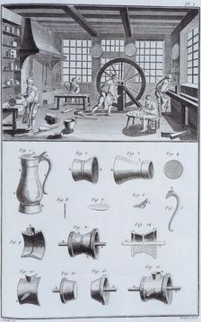 Pewter-making, c1750s