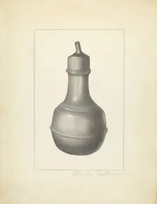 Pewter Nursing Bottle, 1935/1942. Creator: Charles Cullen
