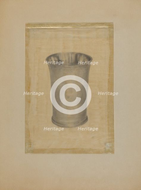 Pewter Beaker, 1935/1942. Creator: Harry Goodman.