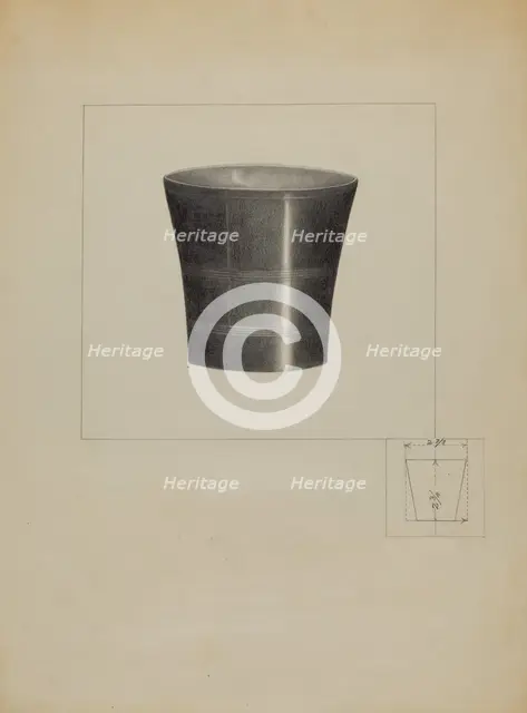 Pewter Beaker, 1936. Creator: Anna Aloisi.
