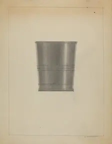 Pewter Beaker, c. 1936. Creator: A. Zaidenberg