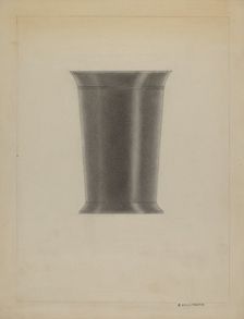 Pewter Beaker, c. 1936. Creator: A. Zaidenberg