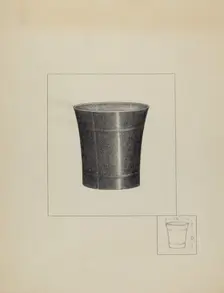 Pewter Beaker, c. 1936. Creator: Arthur Johnson