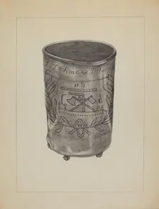 Pewter Beaker, c. 1936. Creator: Gertrude Lemberg