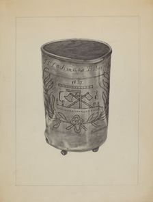 Pewter Beaker, c. 1936. Creator: Gertrude Lemberg