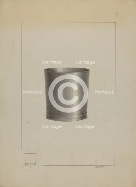 Pewter Beaker, c. 1936. Creator: John Garay.