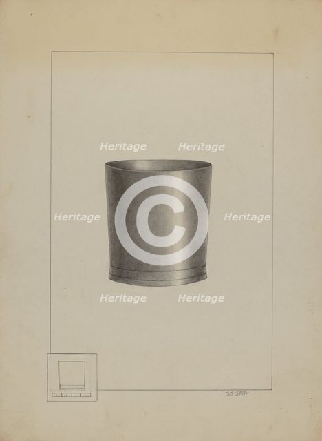Pewter Beaker, c. 1936. Creator: John Garay.