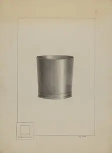 Pewter Beaker, c. 1936. Creator: John Garay