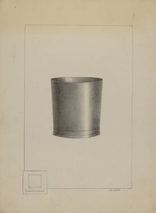 Pewter Beaker, c. 1936. Creator: John Garay